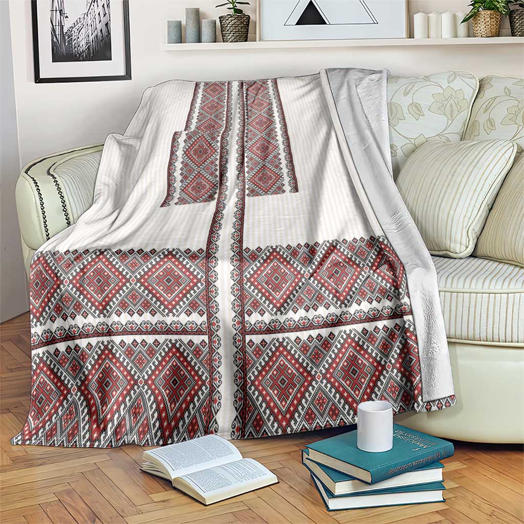Ukraine Vyshyvanka Day Blanket Ukrainian Folk Seamless