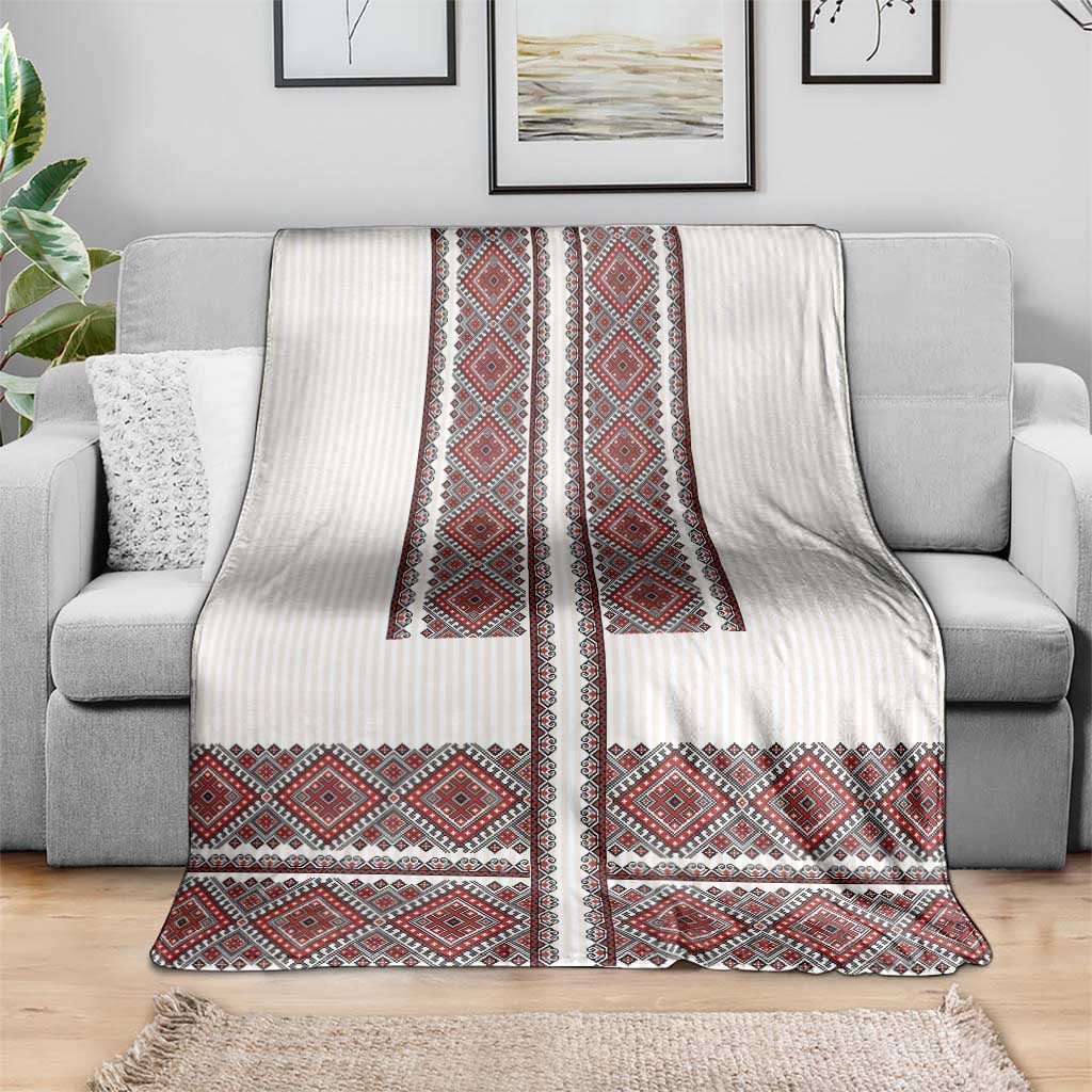 Ukraine Vyshyvanka Day Blanket Ukrainian Folk Seamless