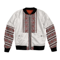 Ukraine Vyshyvanka Day Bomber Jacket Ukrainian Folk Seamless