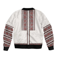 Ukraine Vyshyvanka Day Bomber Jacket Ukrainian Folk Seamless