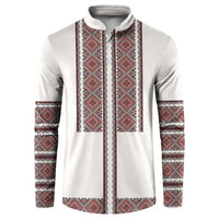 Ukraine Vyshyvanka Day Button Sweatshirt Ukrainian Folk Seamless