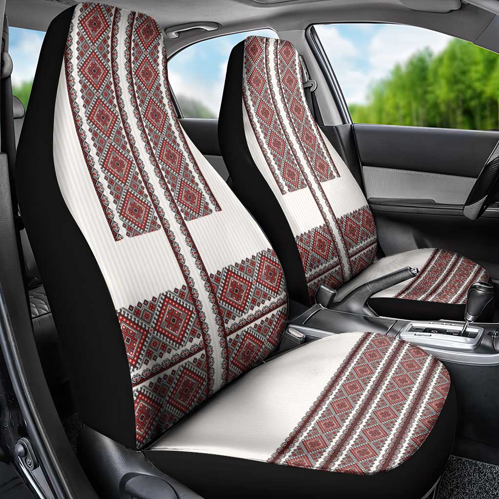 Ukraine Vyshyvanka Day Car Seat Cover Ukrainian Folk Seamless