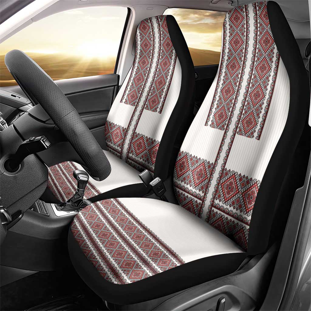 Ukraine Vyshyvanka Day Car Seat Cover Ukrainian Folk Seamless