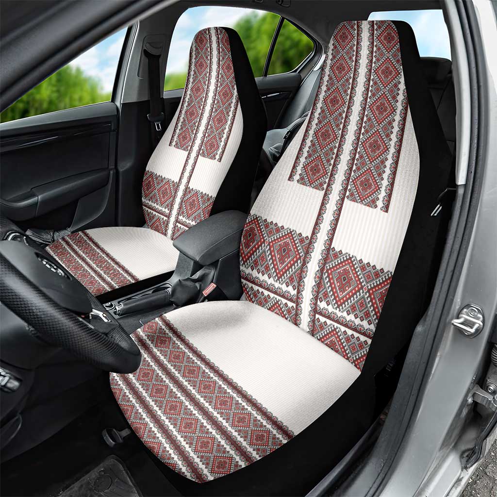 Ukraine Vyshyvanka Day Car Seat Cover Ukrainian Folk Seamless