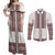 Ukraine Vyshyvanka Day Couples Matching Off Shoulder Maxi Dress and Long Sleeve Button Shirt Ukrainian Folk Seamless