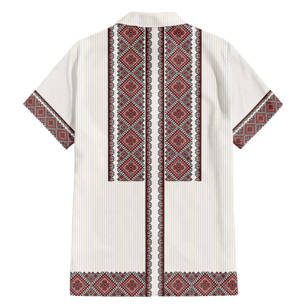 Ukraine Vyshyvanka Day Family Matching Off The Shoulder Long Sleeve Dress and Hawaiian Shirt Ukrainian Folk Seamless