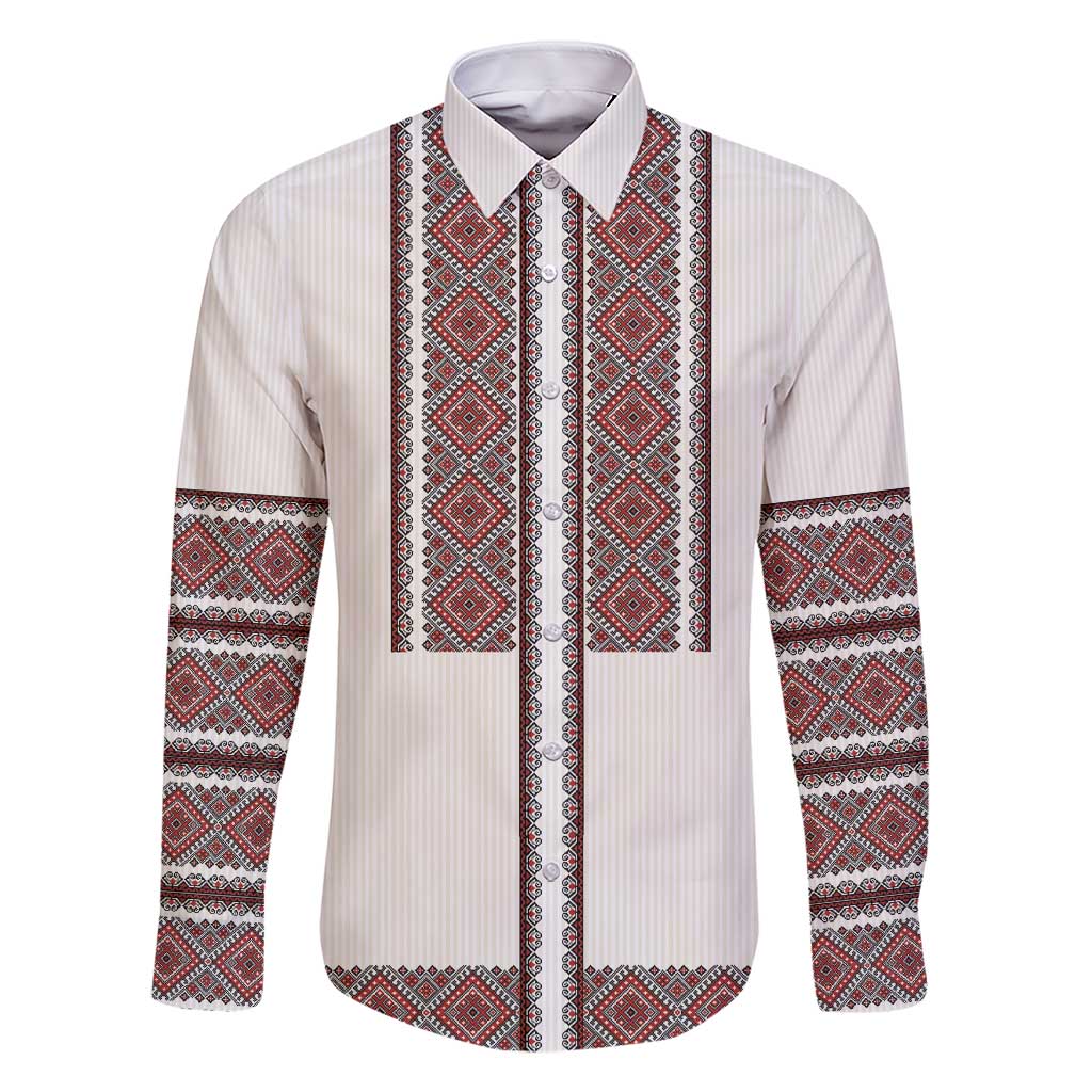 Ukraine Vyshyvanka Day Family Matching Short Sleeve Bodycon Dress and Hawaiian Shirt Ukrainian Folk Seamless