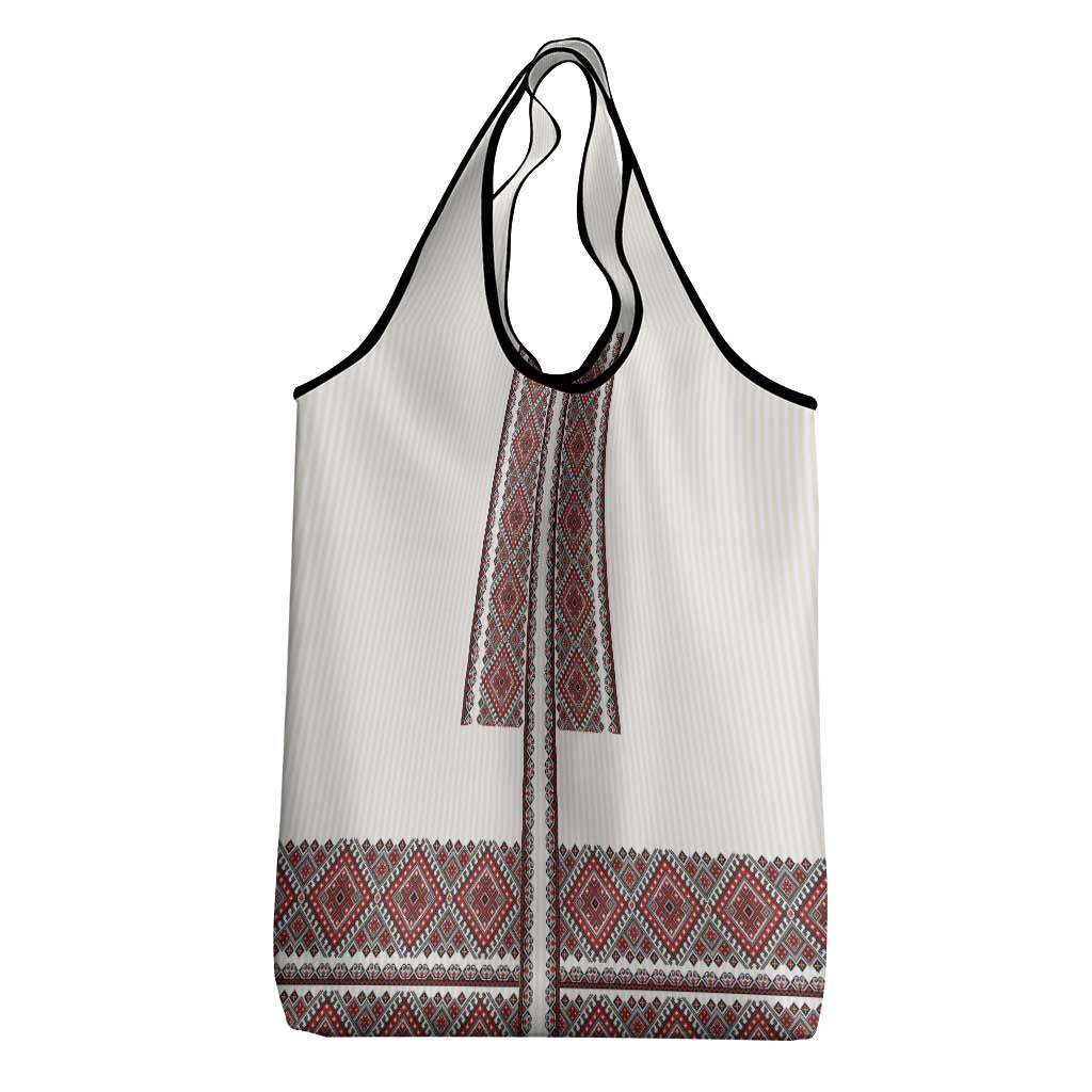 Ukraine Vyshyvanka Day Grocery Bag Ukrainian Folk Seamless