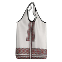 Ukraine Vyshyvanka Day Grocery Bag Ukrainian Folk Seamless