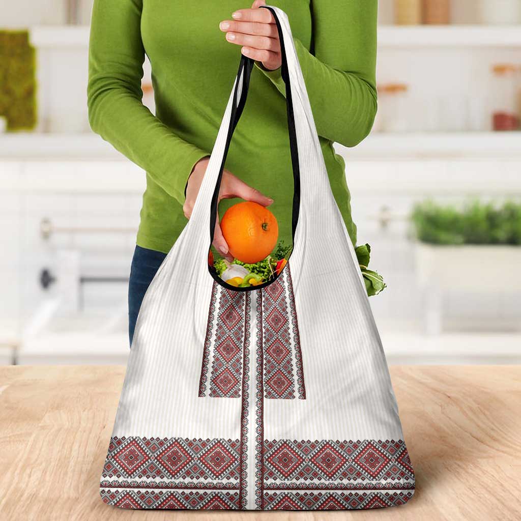 Ukraine Vyshyvanka Day Grocery Bag Ukrainian Folk Seamless