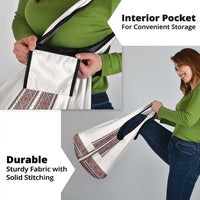 Ukraine Vyshyvanka Day Grocery Bag Ukrainian Folk Seamless