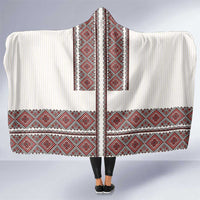 Ukraine Vyshyvanka Day Hooded Blanket Ukrainian Folk Seamless