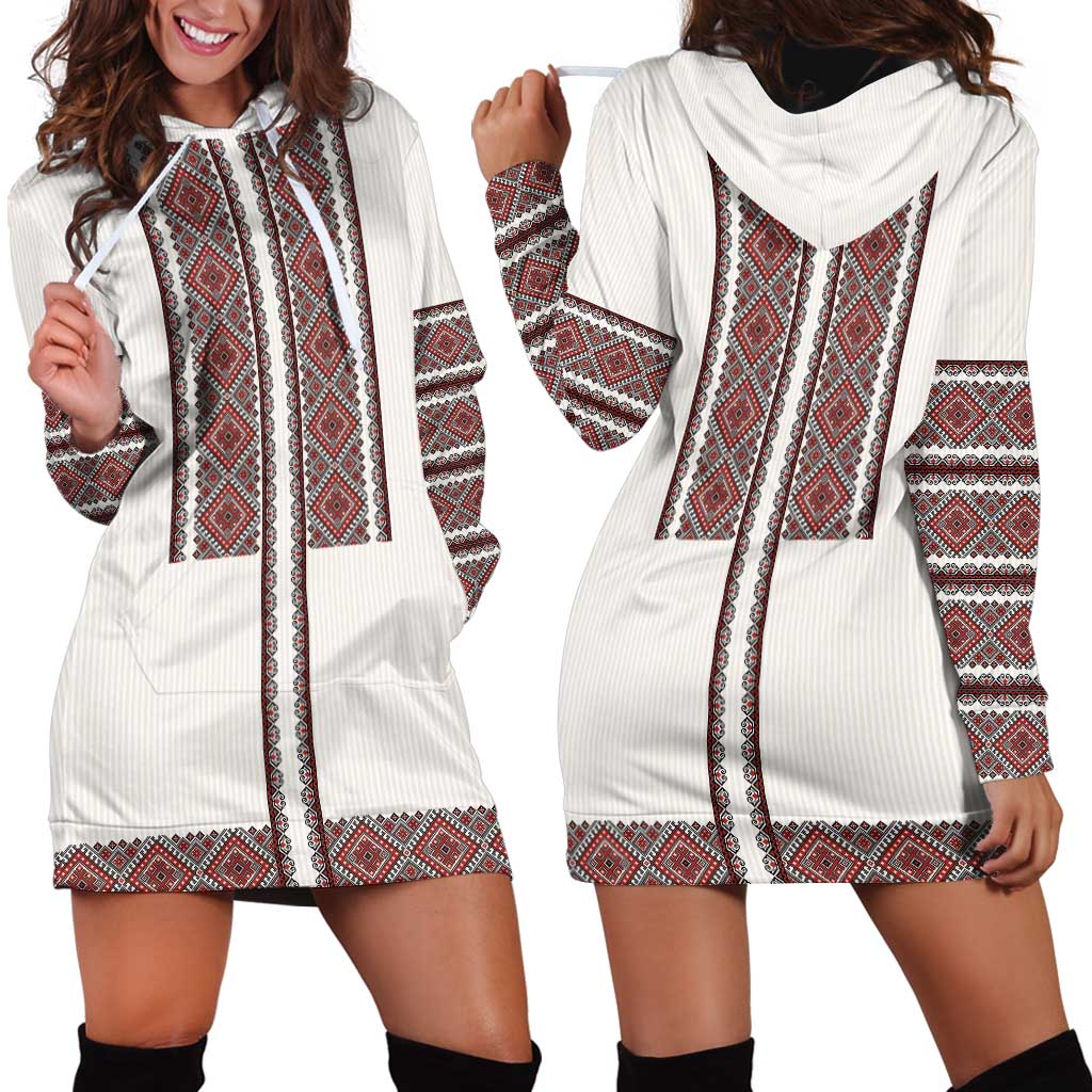Ukraine Vyshyvanka Day Hoodie Dress Ukrainian Folk Seamless