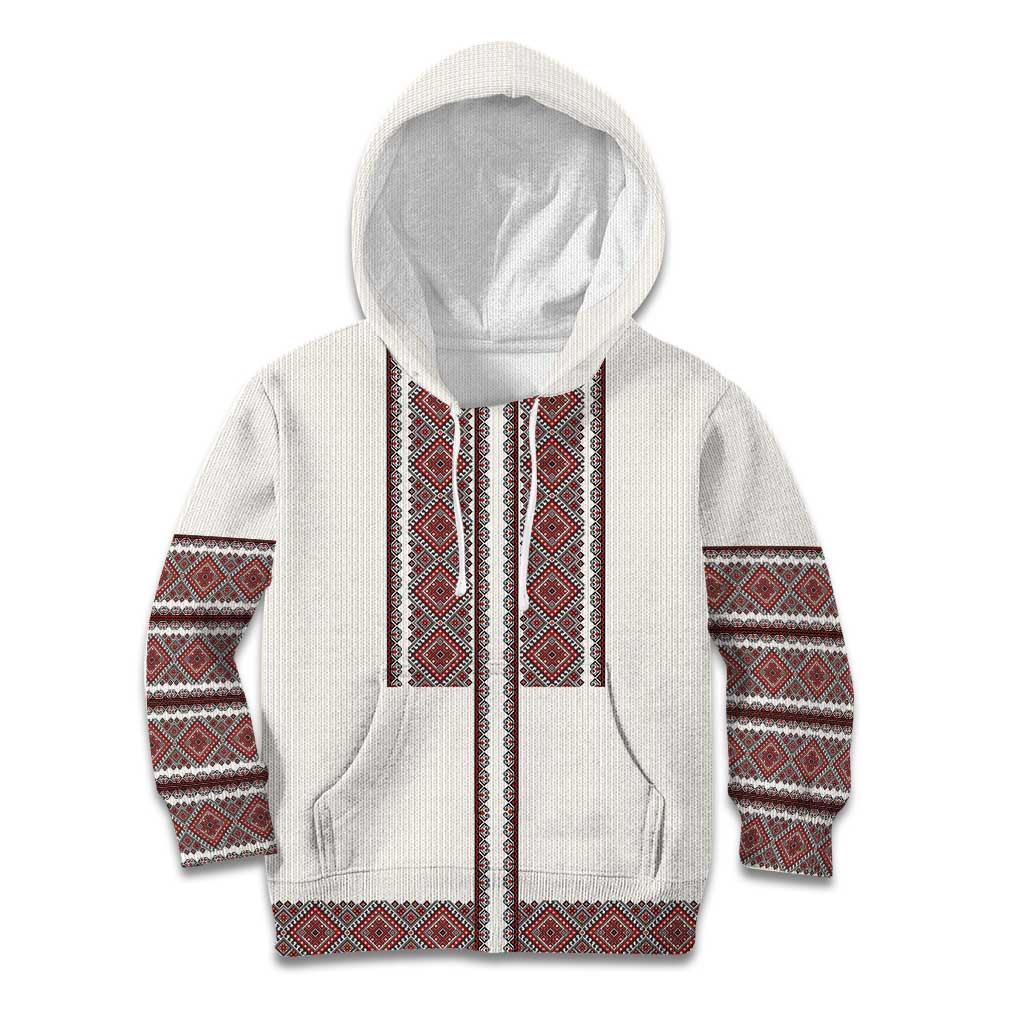 Ukraine Vyshyvanka Day Kid Hoodie Ukrainian Folk Seamless