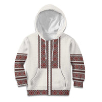Ukraine Vyshyvanka Day Kid Hoodie Ukrainian Folk Seamless