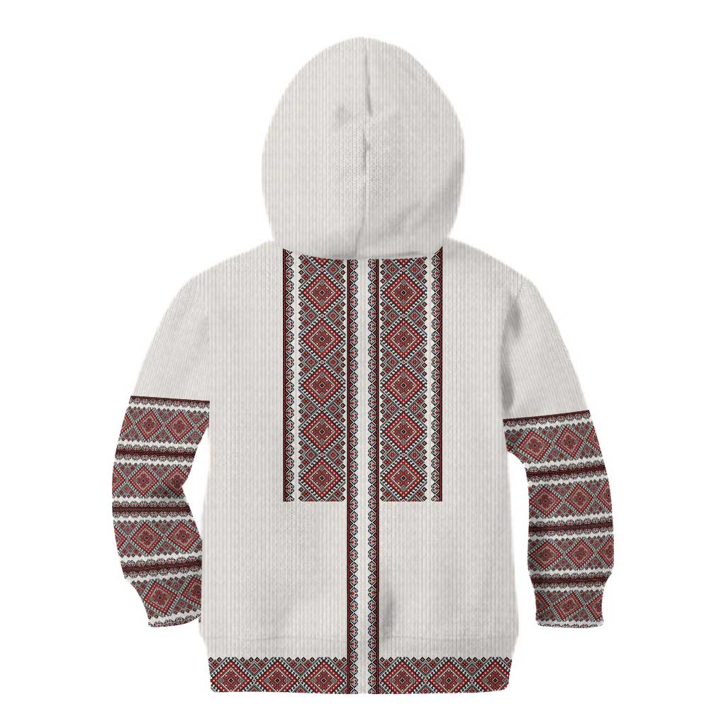 Ukraine Vyshyvanka Day Kid Hoodie Ukrainian Folk Seamless