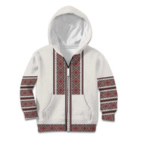 Ukraine Vyshyvanka Day Kid Hoodie Ukrainian Folk Seamless