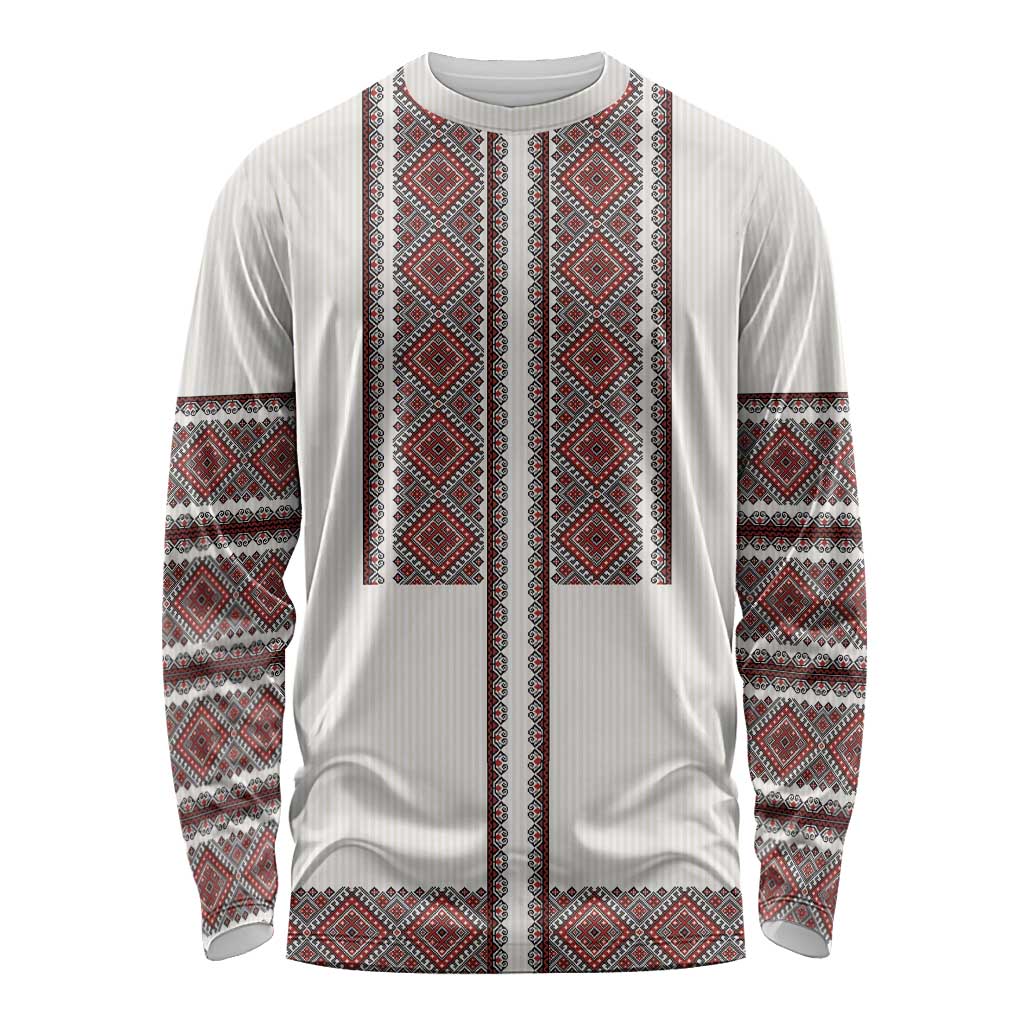 Ukraine Vyshyvanka Day Long Sleeve Shirt Ukrainian Folk Seamless