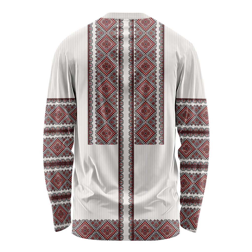 Ukraine Vyshyvanka Day Long Sleeve Shirt Ukrainian Folk Seamless