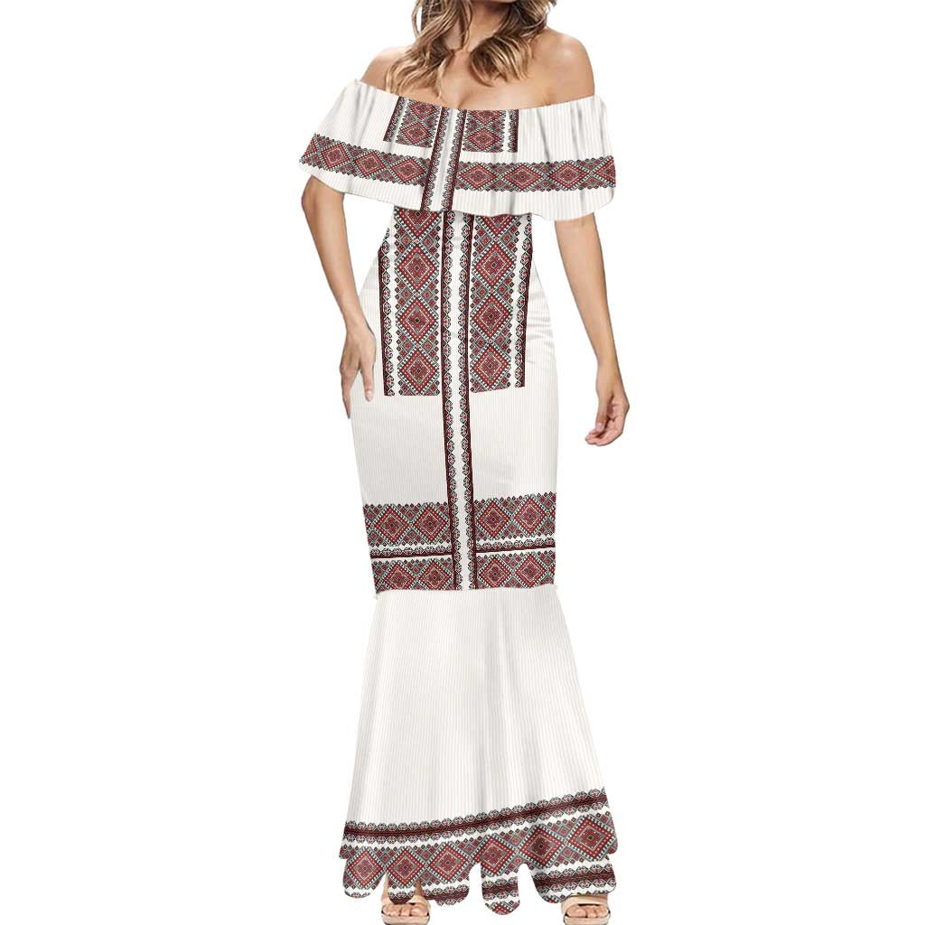 Ukraine Vyshyvanka Day Mermaid Dress Ukrainian Folk Seamless