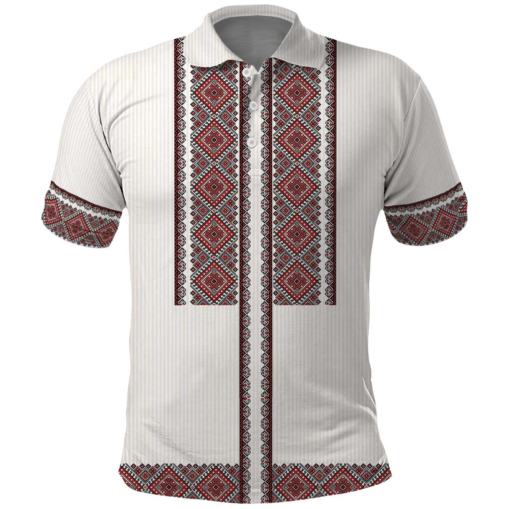 Ukraine Vyshyvanka Day Polo Shirt Ukrainian Folk Seamless