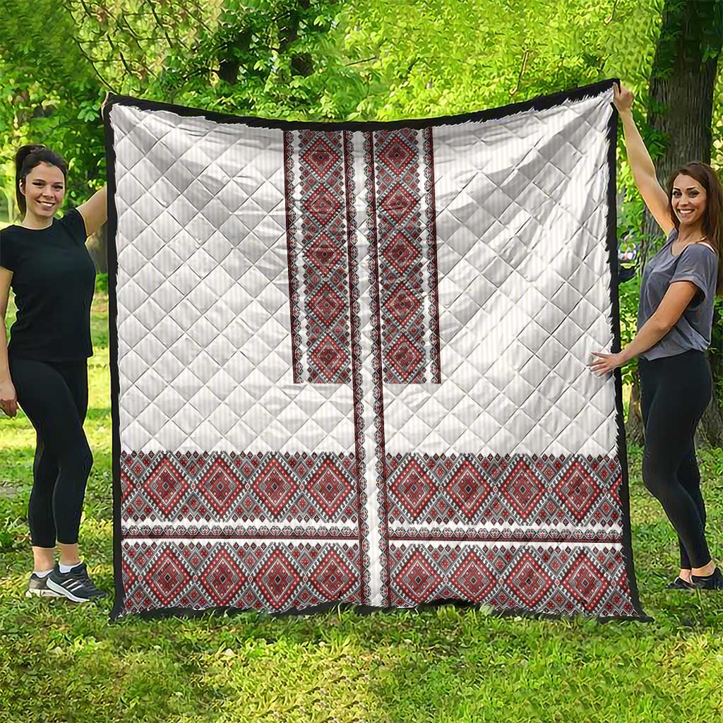 Ukraine Vyshyvanka Day Quilt Ukrainian Folk Seamless