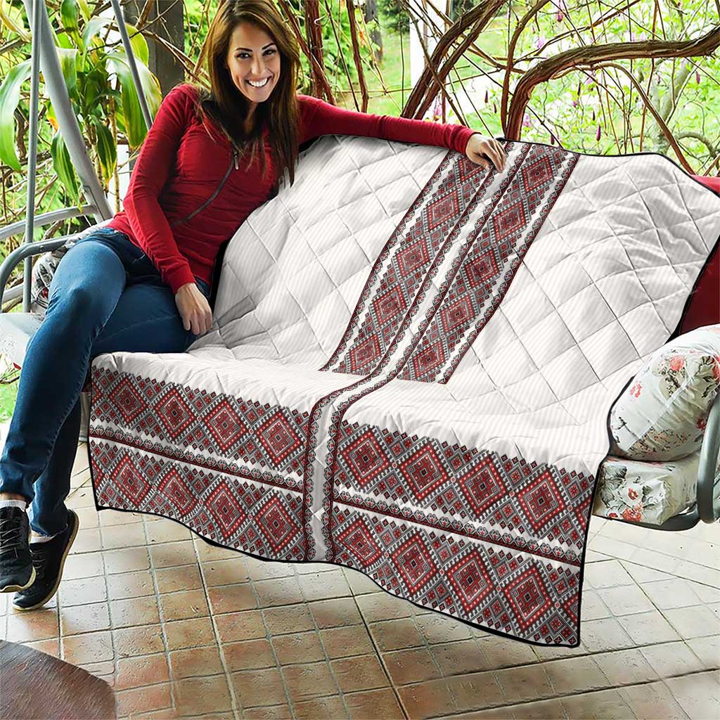 Ukraine Vyshyvanka Day Quilt Ukrainian Folk Seamless