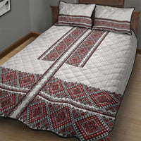 Ukraine Vyshyvanka Day Quilt Bed Set Ukrainian Folk Seamless