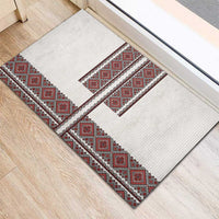 Ukraine Vyshyvanka Day Rubber Doormat Ukrainian Folk Seamless