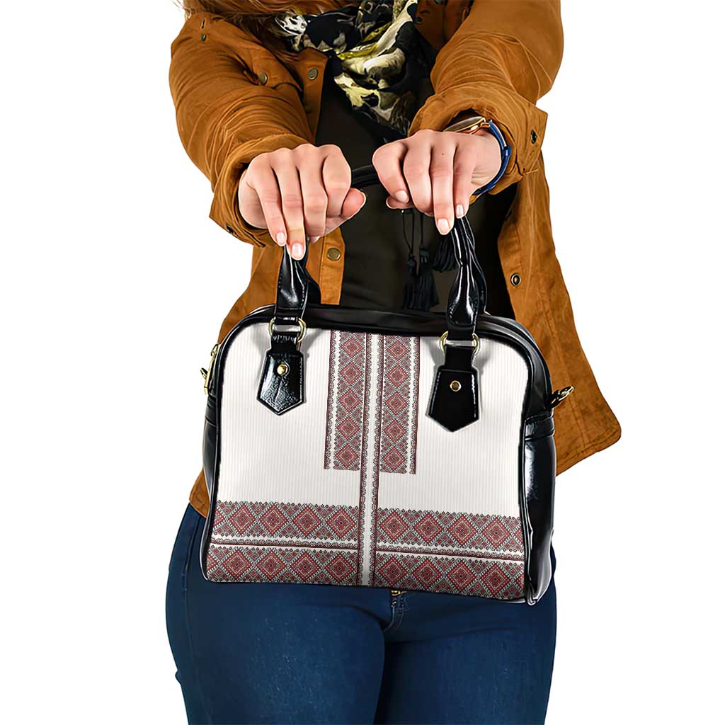 Ukraine Vyshyvanka Day Shoulder Handbag Ukrainian Folk Seamless