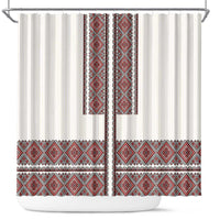 Ukraine Vyshyvanka Day Shower Curtain Ukrainian Folk Seamless