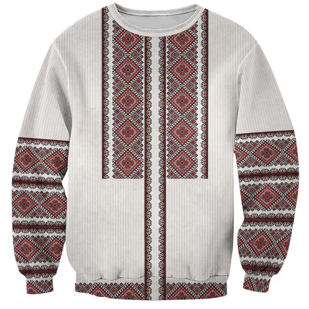 Ukraine Vyshyvanka Day Sweatshirt Ukrainian Folk Seamless