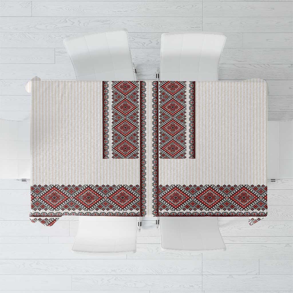 Ukraine Vyshyvanka Day Tablecloth Ukrainian Folk Seamless
