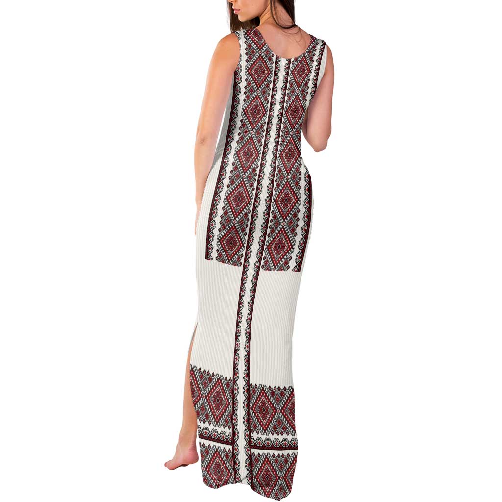Ukraine Vyshyvanka Day Tank Maxi Dress Ukrainian Folk Seamless