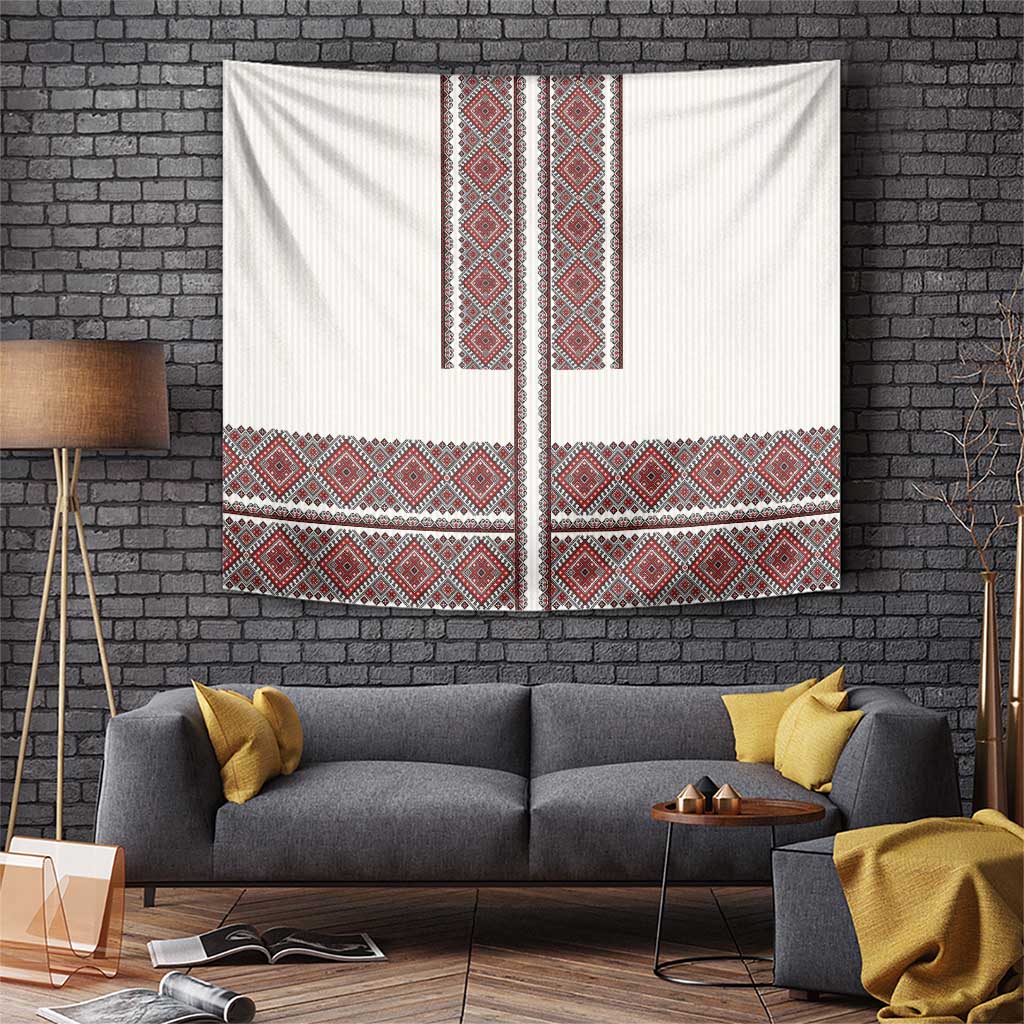 Ukraine Vyshyvanka Day Tapestry Ukrainian Folk Seamless