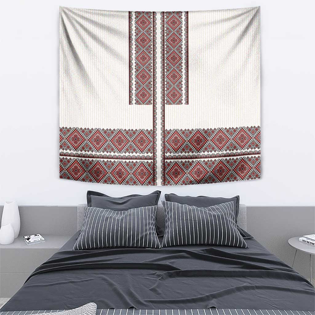 Ukraine Vyshyvanka Day Tapestry Ukrainian Folk Seamless