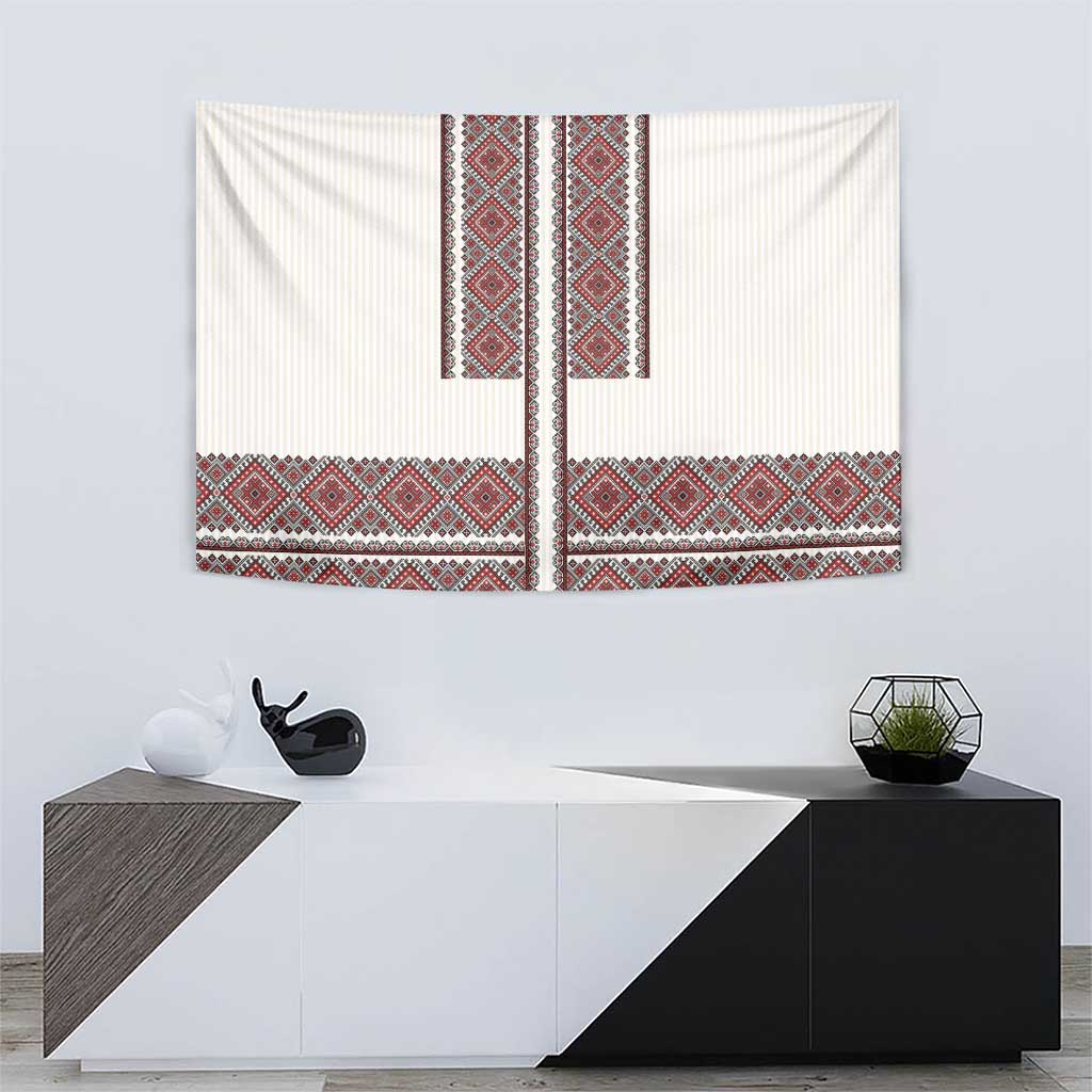 Ukraine Vyshyvanka Day Tapestry Ukrainian Folk Seamless