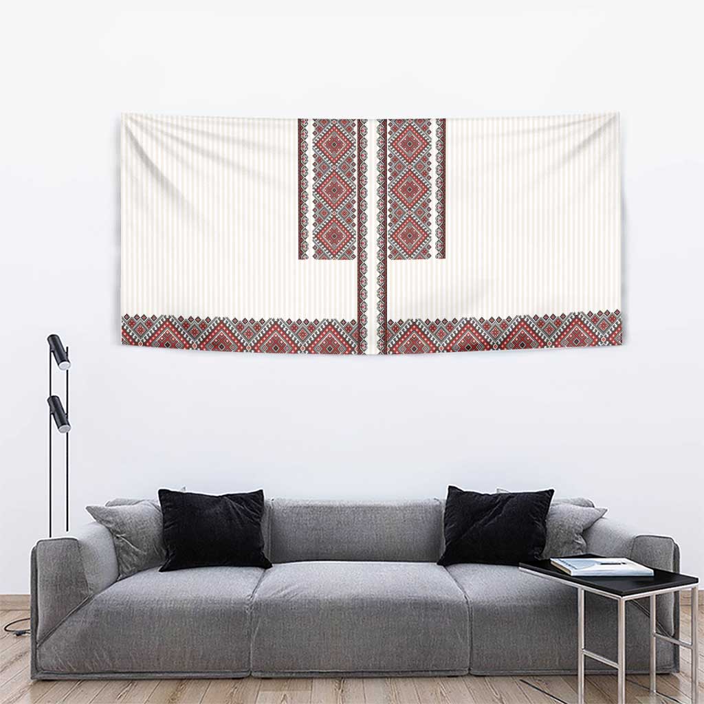 Ukraine Vyshyvanka Day Tapestry Ukrainian Folk Seamless