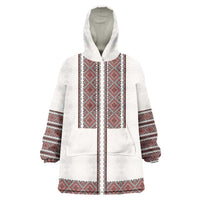 Ukraine Vyshyvanka Day Wearable Blanket Hoodie Ukrainian Folk Seamless