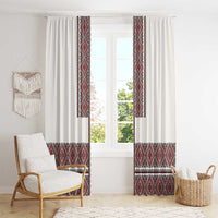 Ukraine Vyshyvanka Day Window Curtain Ukrainian Folk Seamless