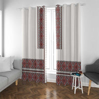 Ukraine Vyshyvanka Day Window Curtain Ukrainian Folk Seamless