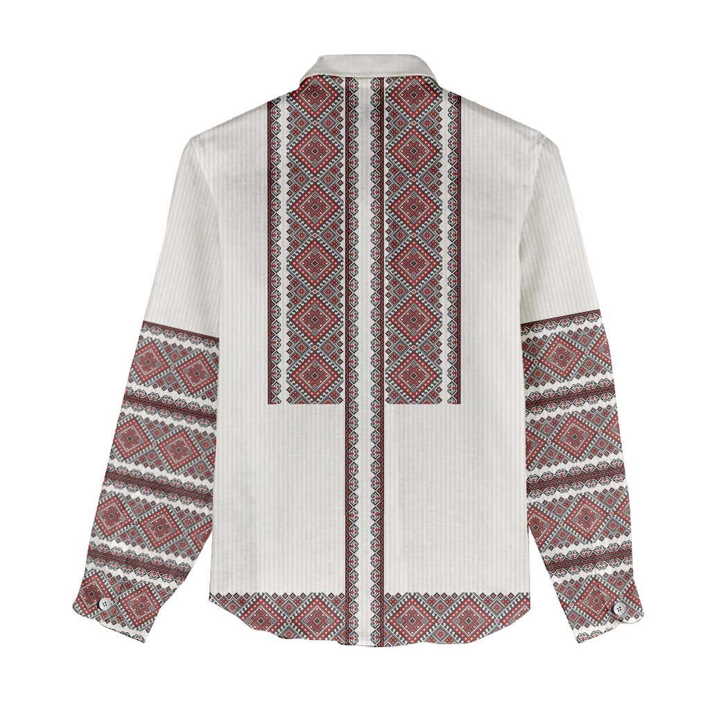 Ukraine Vyshyvanka Day Women Casual Shirt Ukrainian Folk Seamless