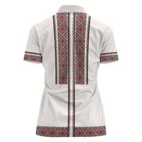 Ukraine Vyshyvanka Day Women Polo Shirt Ukrainian Folk Seamless