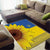 Ukraine National Flag Day Area Rug 23 August with Sunflower