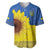 Ukraine National Flag Day Baseball Jersey 23 August with Sunflower