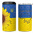 Ukraine National Flag Day 4 in 1 Can Cooler Tumbler 23 August with Sunflower