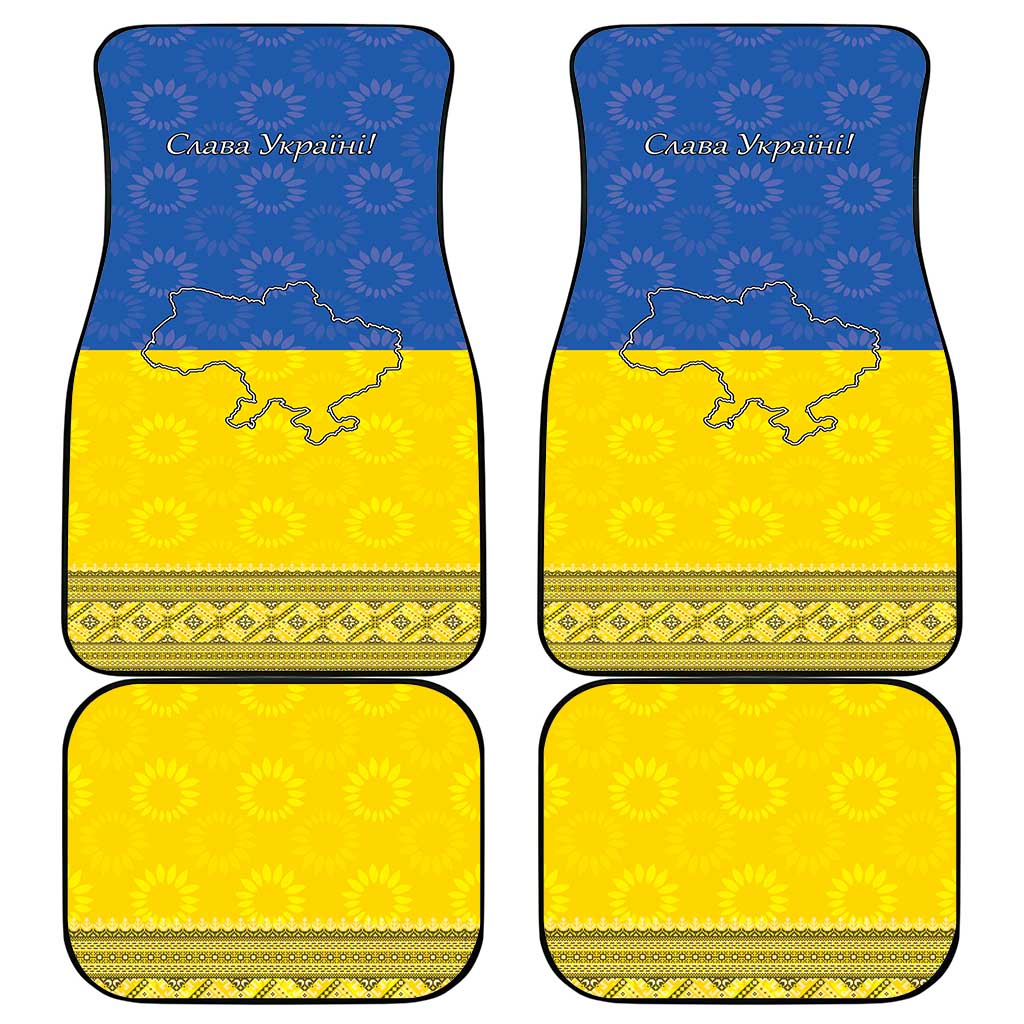 Ukraine National Flag Day Car Mats 23 August with Sunflower