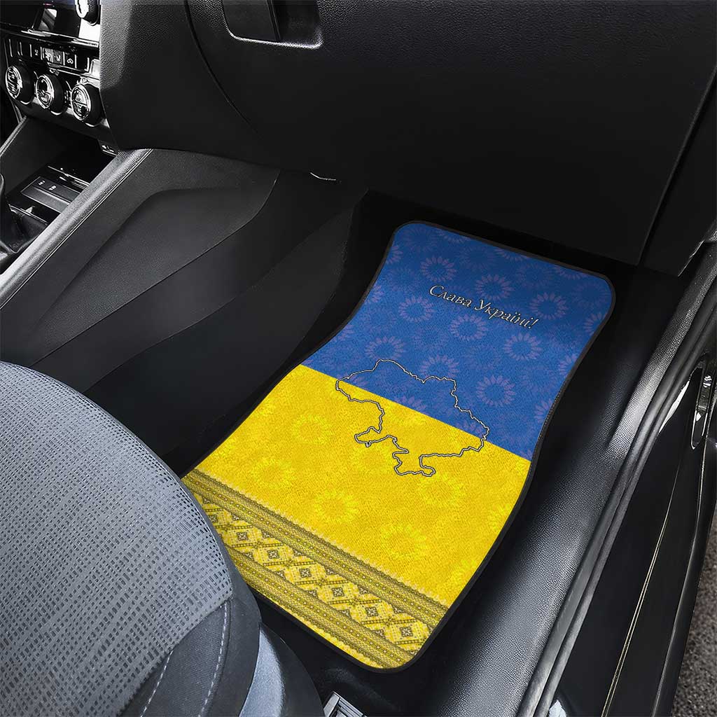 Ukraine National Flag Day Car Mats 23 August with Sunflower