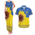 Ukraine National Flag Day Couples Matching Tank Maxi Dress and Hawaiian Shirt 23 August with Sunflower