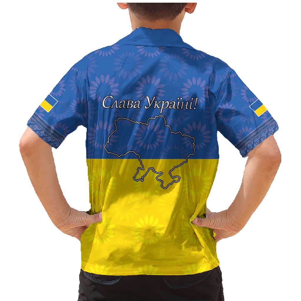 Ukraine National Flag Day Family Matching Mermaid Dress and Hawaiian Shirt 23 August with Sunflower